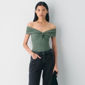 Original Contour Twist Off-shoulder Top - Aritzia